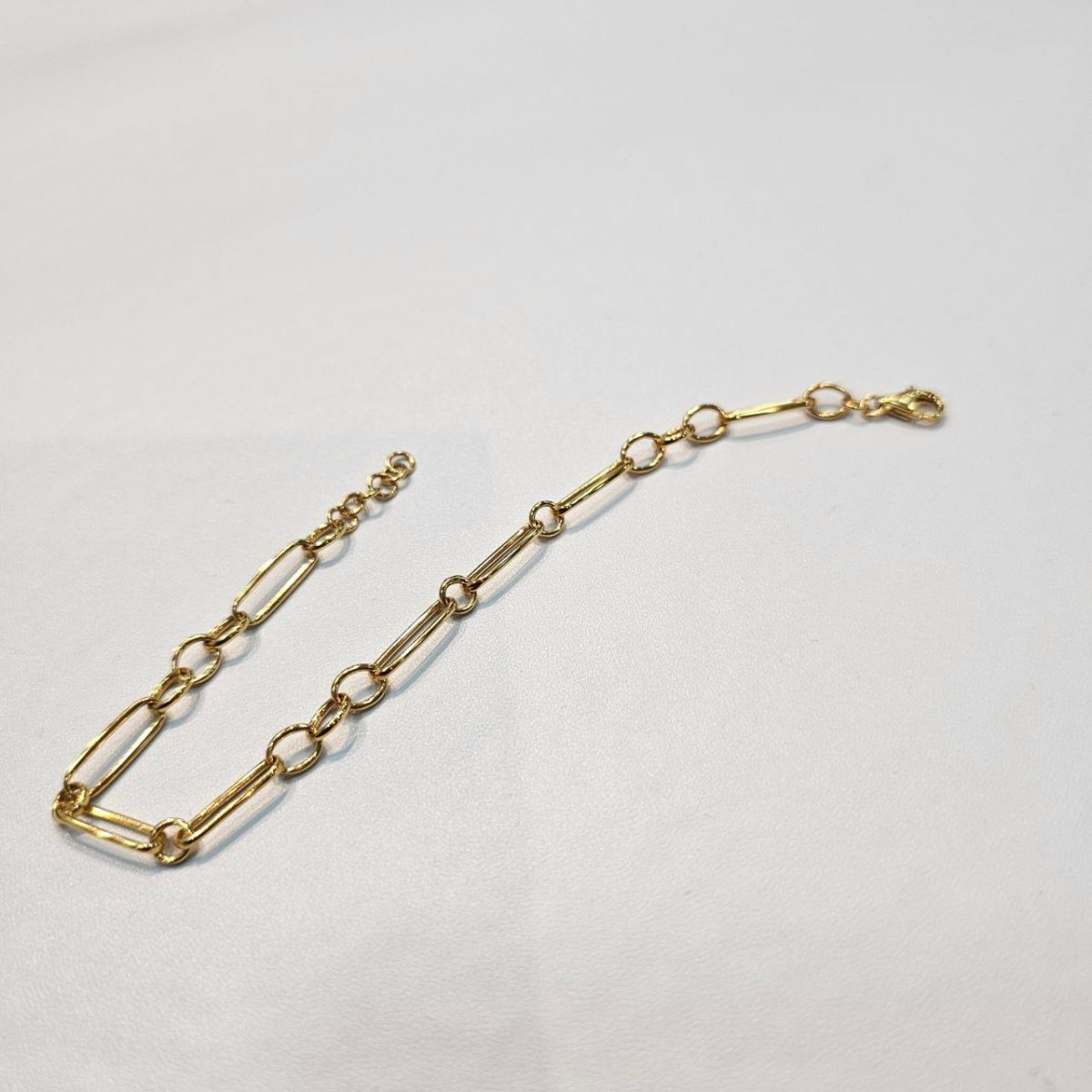 22k / 916 Gold Sleek Paperclip Chain Bracelet - Best Gold Shop 22k gold 22k gold bracelet 916 gold Bracelets