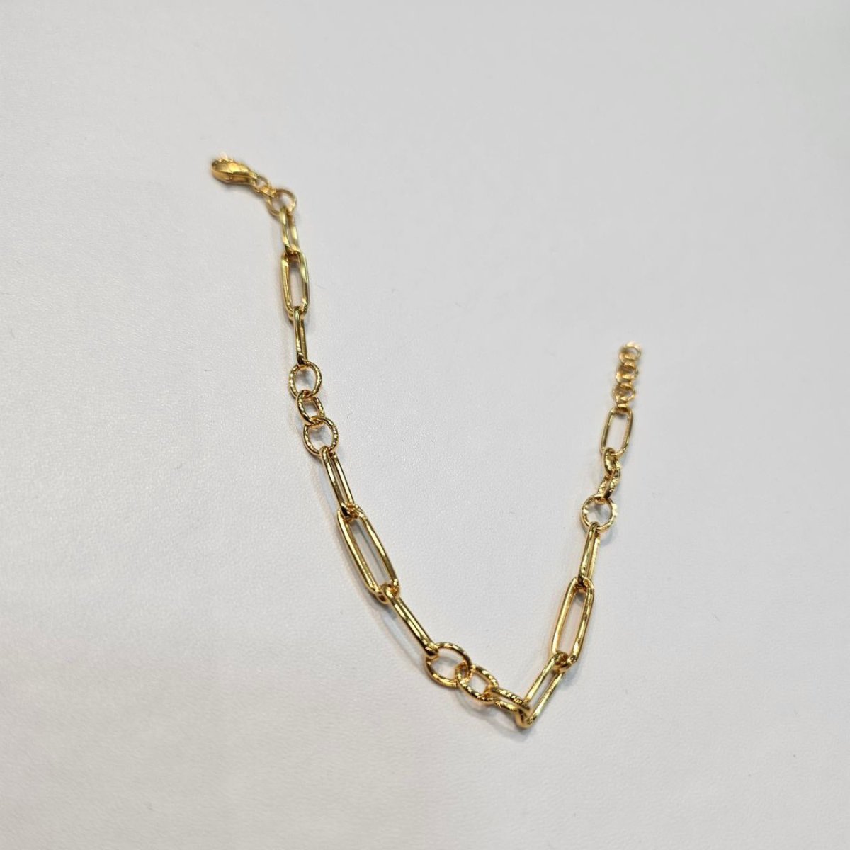 22k / 916 Gold Sleek Paperclip Chain Bracelet - Best Gold Shop 22k gold 22k gold bracelet 916 gold Bracelets