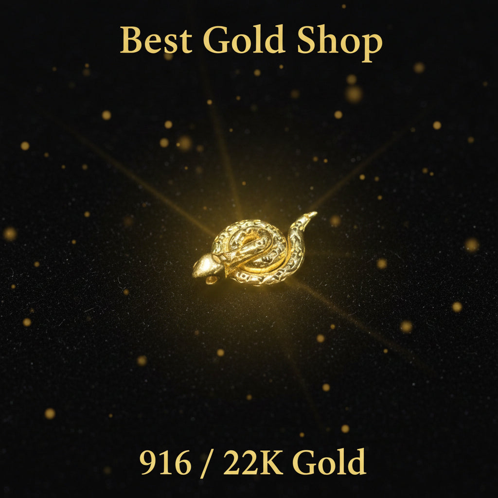 22K / 916 Gold Snake Pendant by Best Gold ShopCharms & PendantsBest Gold Shop