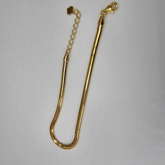 22K / 916 Gold Snake Shiny Bracelet V2 - Best Gold Shop 22k gold 22k gold bracelet 916 gold Bracelets