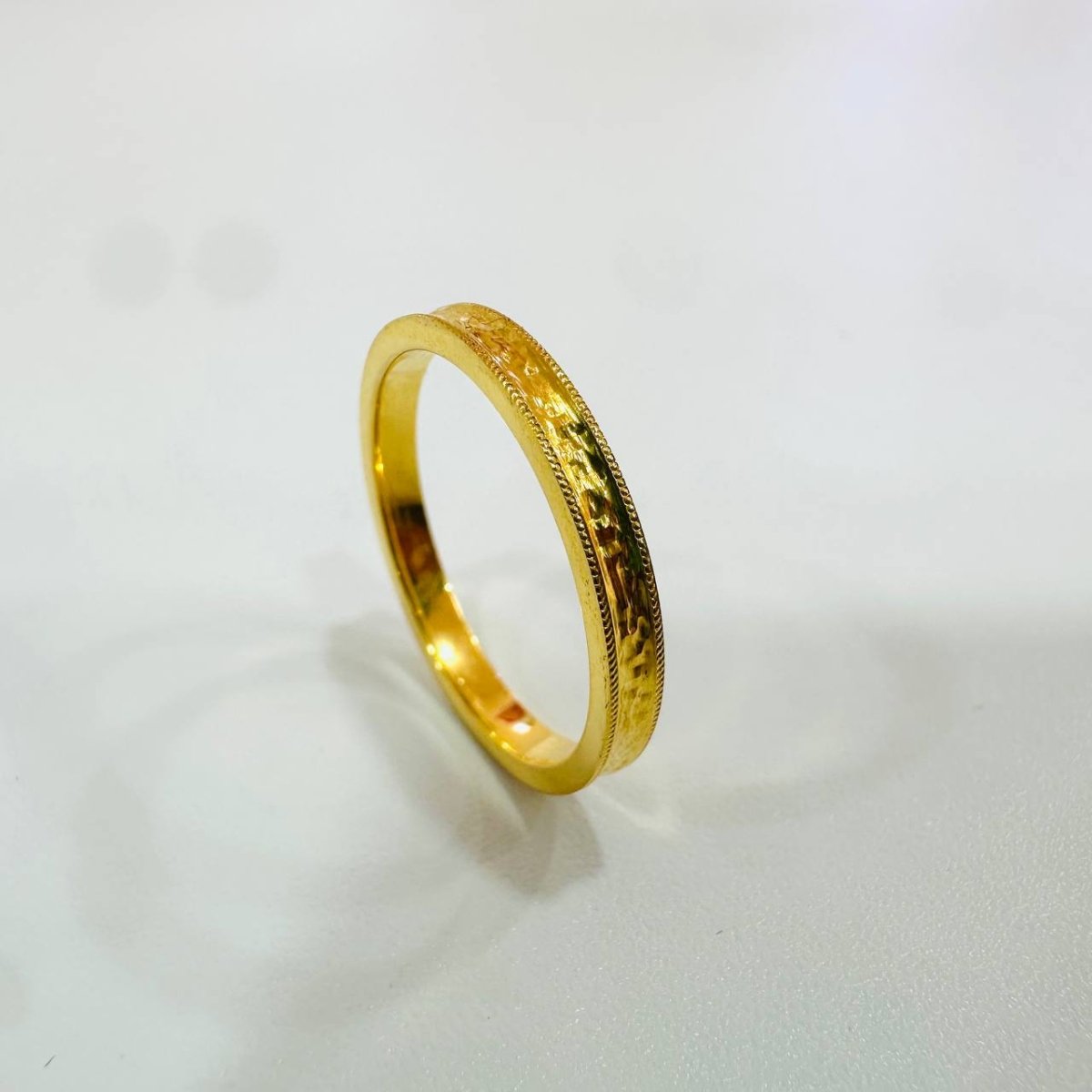 22k / 916 Gold Solid Crush Pinky Ring - 22k gold 22k gold ring 916 gold Rings