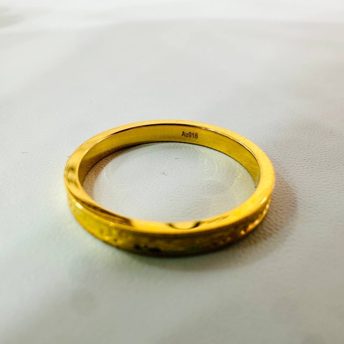 22k / 916 Gold Solid Crush Pinky Ring - 22k gold 22k gold ring 916 gold Rings