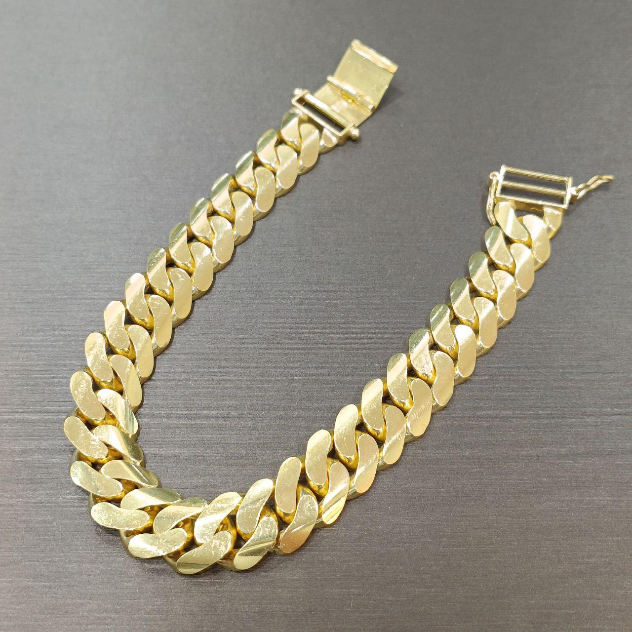 22k / 916 Gold Solid Cuban bracelet-916 gold-Best Gold Shop