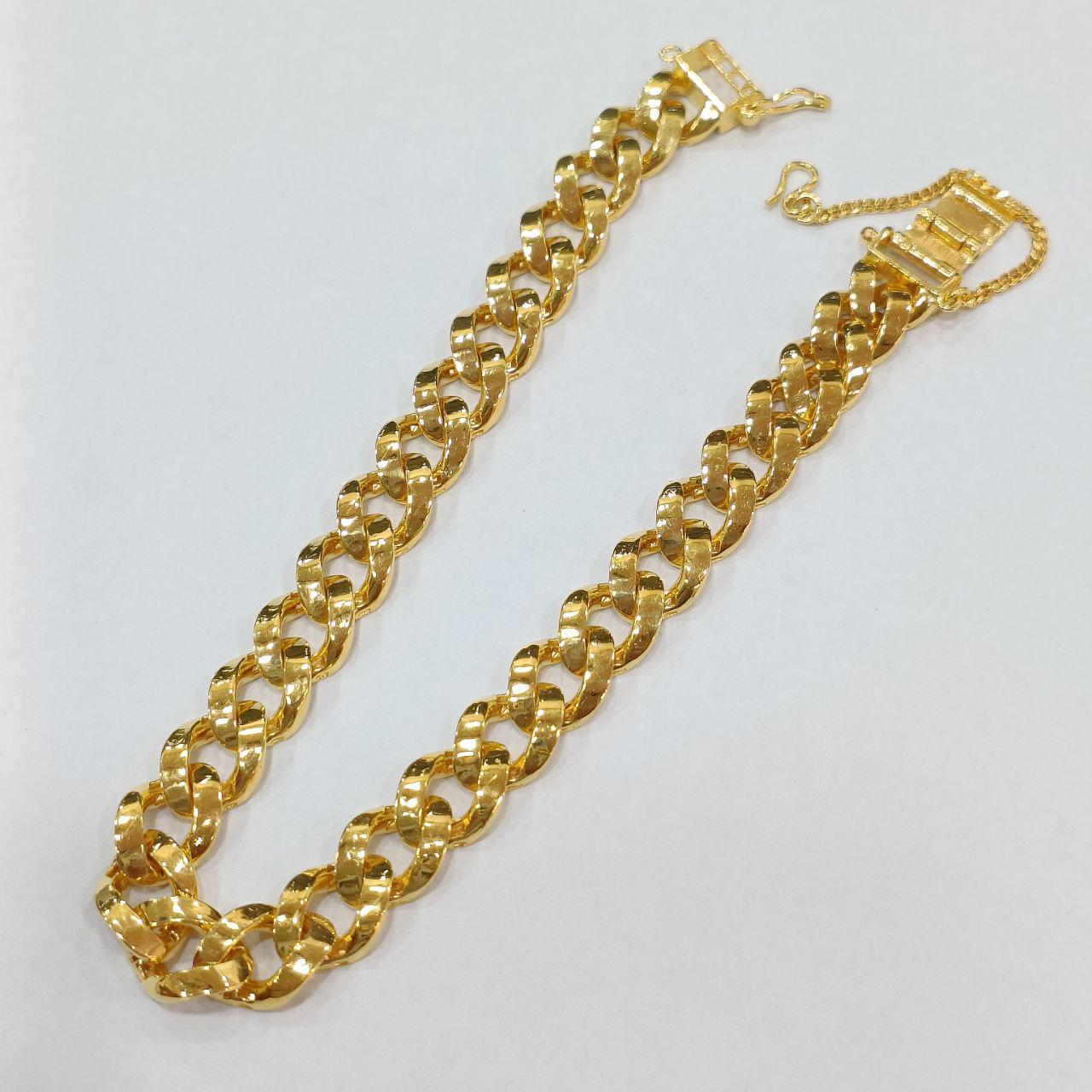 22k / 916 Gold Solid Cuban Bracelet-916 gold-Best Gold Shop
