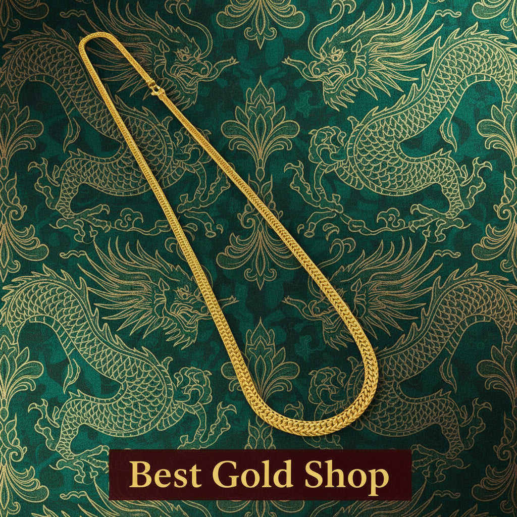 22k / 916 Gold Solid Dragon necklace by Best Gold ShopNecklacesBest Gold Shop