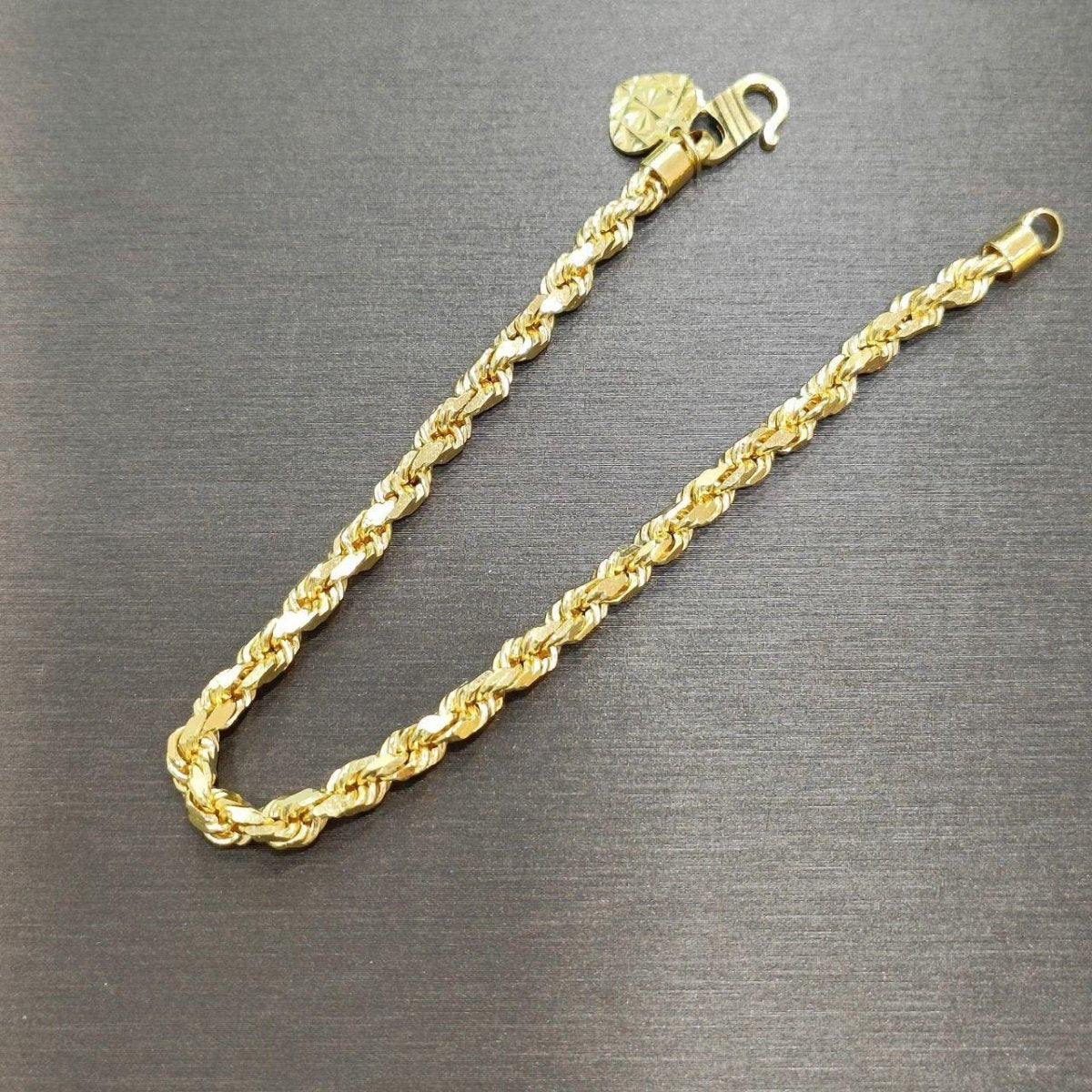 22K / 916 Gold Solid Rope Bracelet - Best Gold Shop 22k gold 22k gold bracelet 916 gold 916 gold