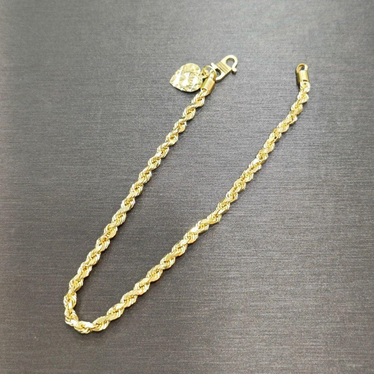 22K / 916 Gold Solid Rope Bracelet - Best Gold Shop 22k gold 22k gold bracelet 916 gold 916 gold