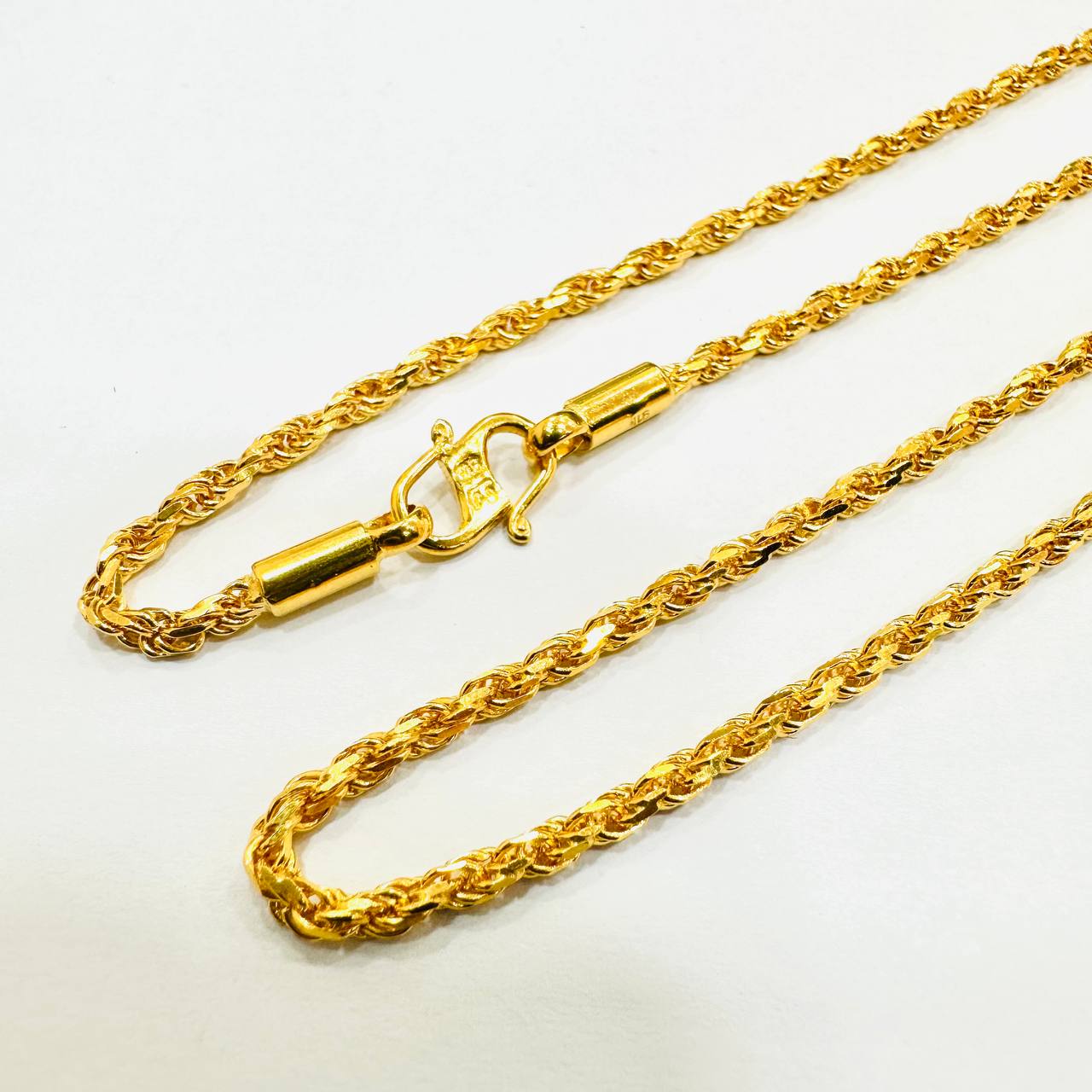 22k / 916 gold solid rope necklace-916 gold-Best Gold Shop