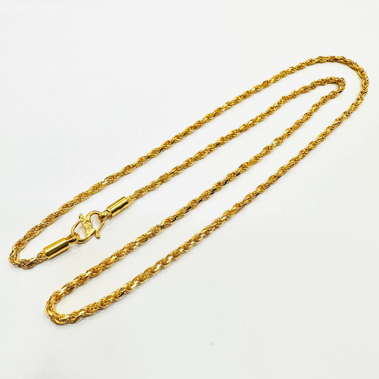 22k / 916 gold solid rope necklace-916 gold-Best Gold Shop