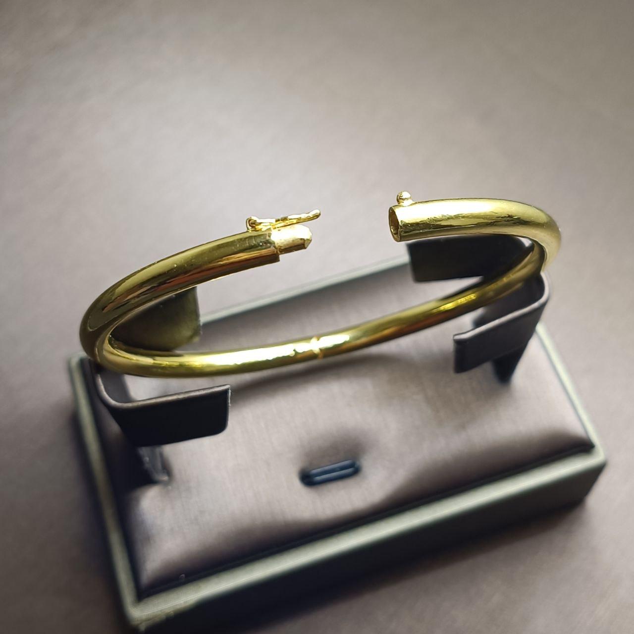 22K / 916 Gold Solid Simple Bangle-Bracelets-Best Gold Shop