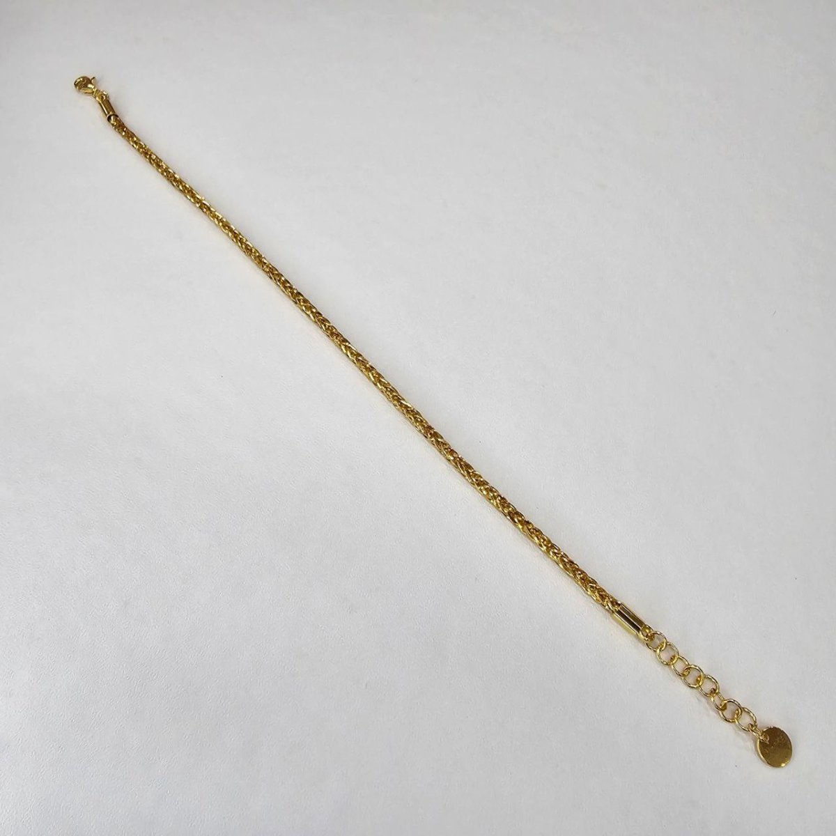 22K / 916 Gold Solid Spike Bracelet With Extension and Diamond Cutting - 22k gold 22k gold bracelet 916 gold Bracelets