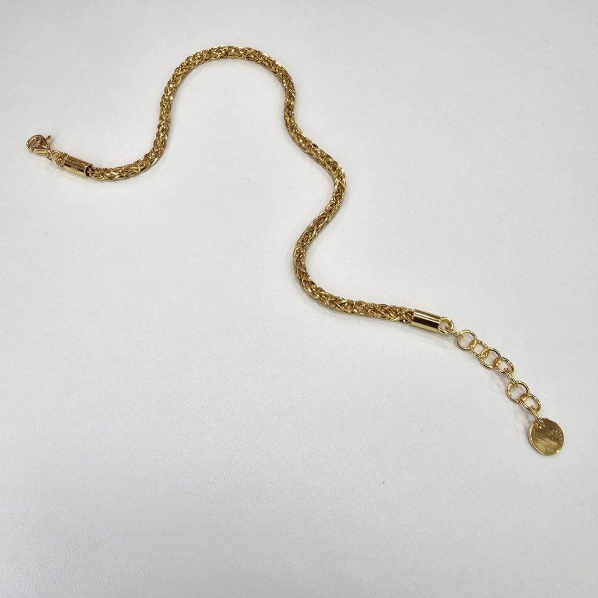 22K / 916 Gold Solid Spike Bracelet With Extension and Diamond Cutting - 22k gold 22k gold bracelet 916 gold Bracelets