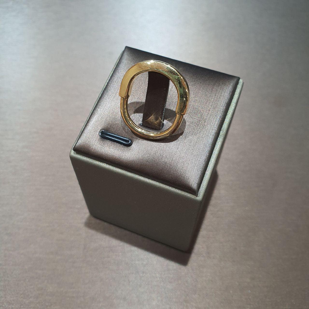 22k / 916 Gold Solid U lock Ring-Rings-Best Gold Shop