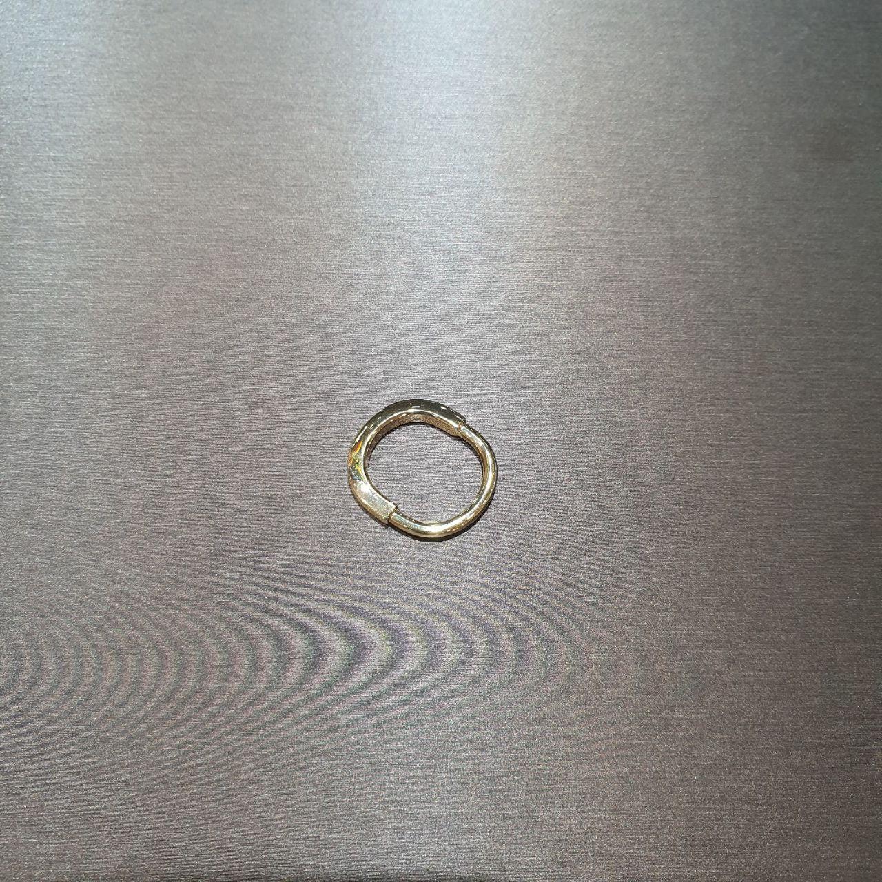 22k / 916 Gold Solid U lock Ring-Rings-Best Gold Shop