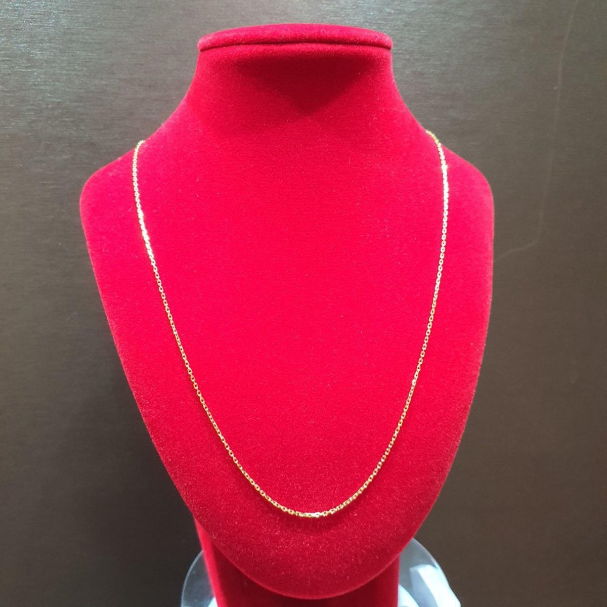 22k / 916 Gold Solid Wan zi Necklace Thin - Best Gold Shop 22k gold 22k gold necklace 916 gold Necklaces