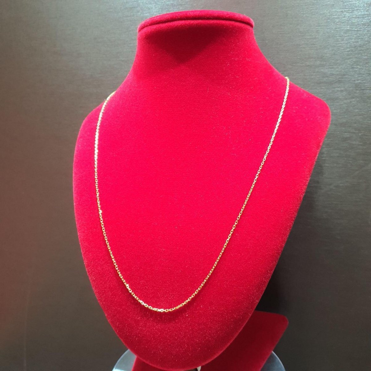 22k / 916 Gold Solid Wan zi Necklace Thin - Best Gold Shop 22k gold 22k gold necklace 916 gold Necklaces