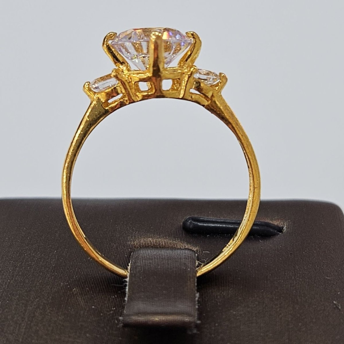 22k / 916 Gold Solitaire Rings Lab Grown Bold Design V2 - 22k gold 22k gold ring 916 gold Rings