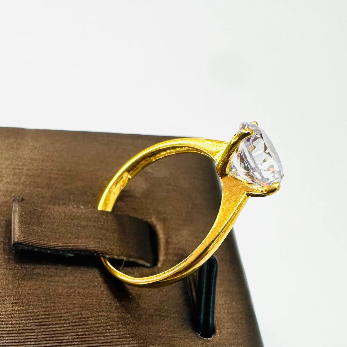 22k / 916 Gold Solitaire Rings Lab Grown Bold Design V3 - 22k gold 22k gold ring 916 gold Rings