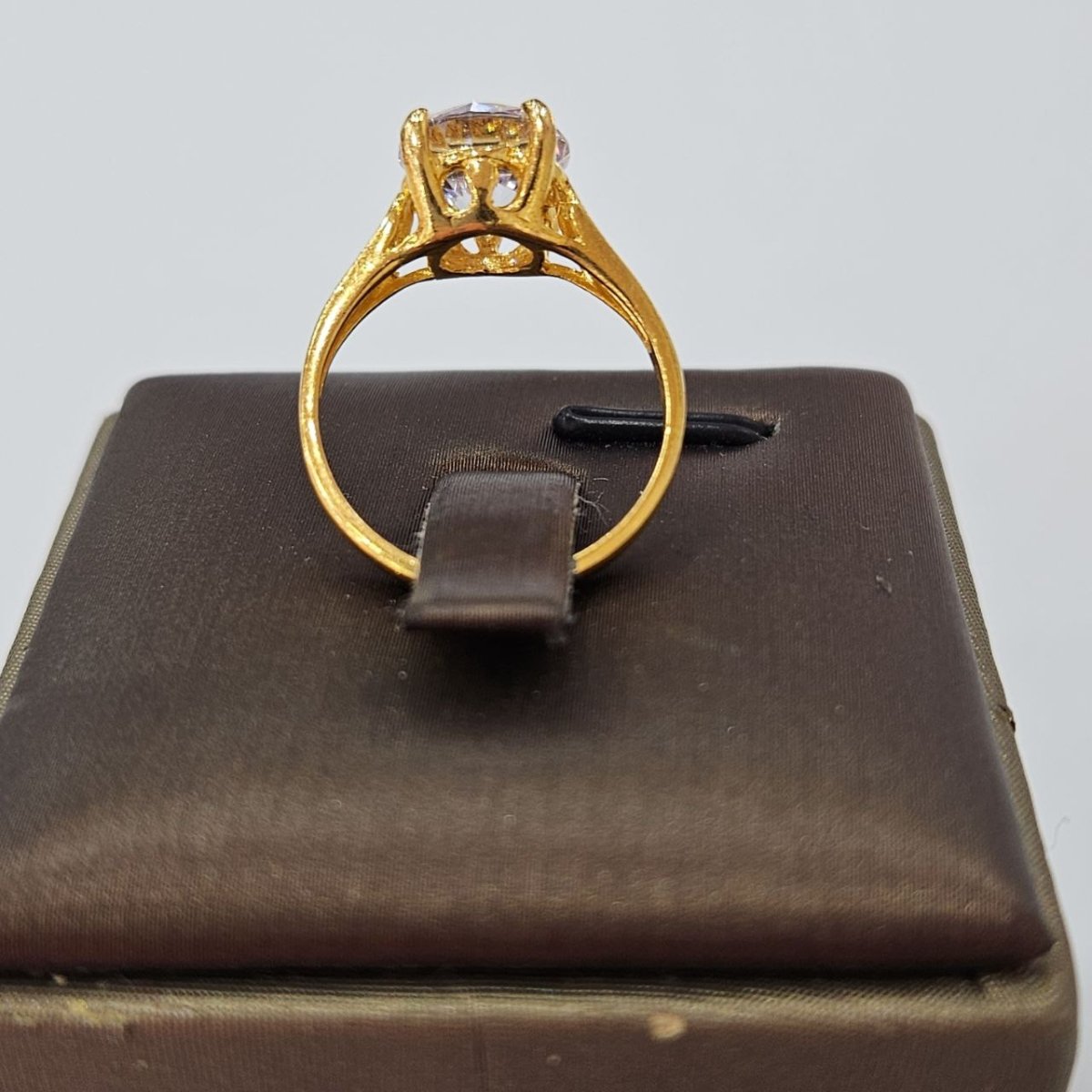 22k / 916 Gold Solitaire Rings Lab Grown Bold Design - 22k gold 22k gold ring 916 gold Rings