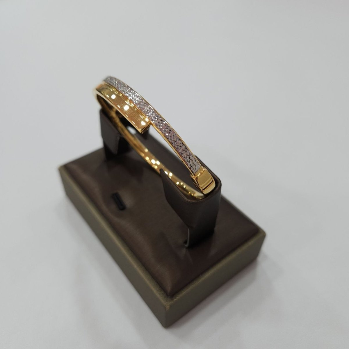 22k / 916 Gold Sparkling Dual Row Bangle Dual Tone - Best Gold Shop 22k gold 22k gold bangle 22k gold bracelet Bracelets