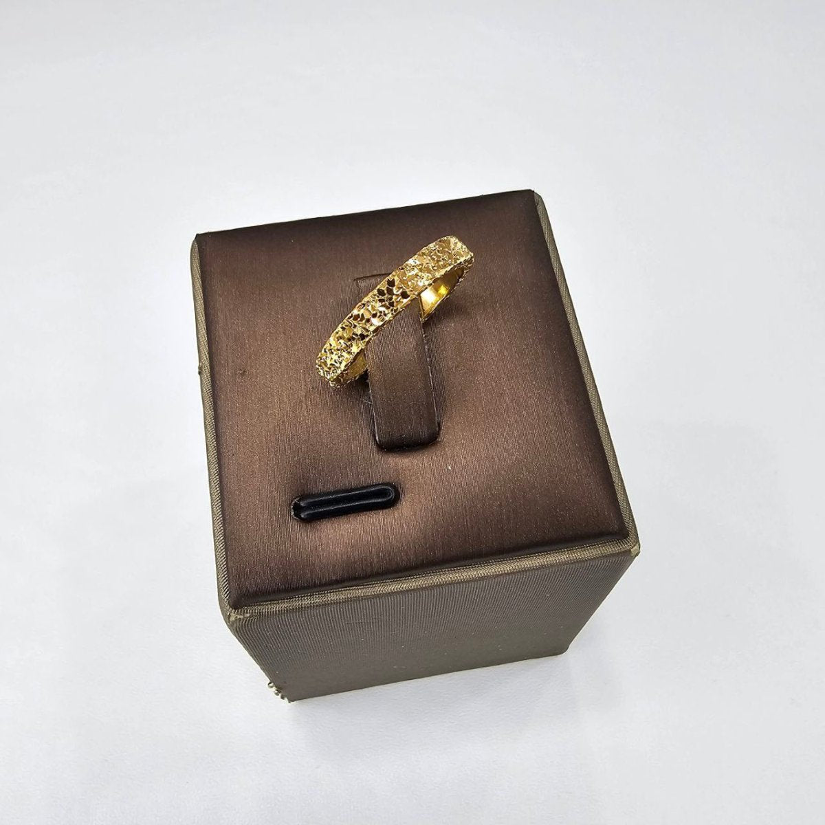 22k / 916 Gold sui Sui Bing Crush Ring 3 side shiny - 22k gold 22k gold ring 916 gold Rings