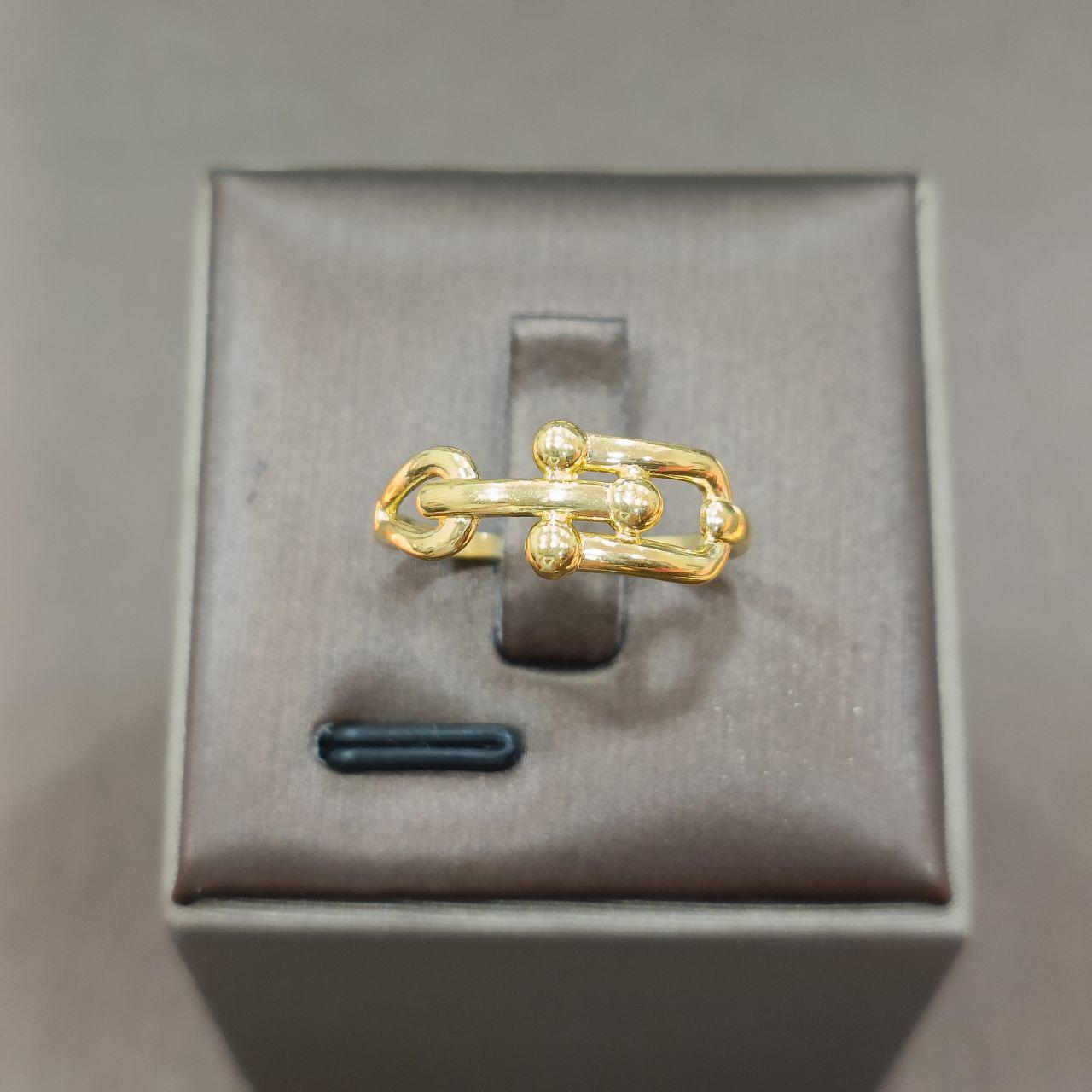 22k / 916 Gold T Clip Ring-916 gold-Best Gold Shop