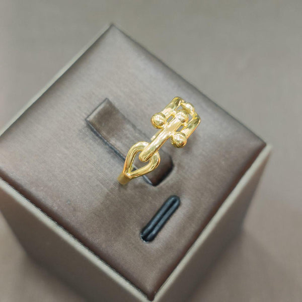 22k / 916 Gold T Clip Ring-916 gold-Best Gold Shop