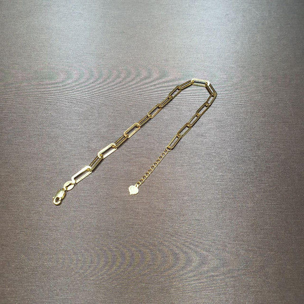 22k / 916 Gold T Design Chain link Bracelet-Bracelets-Best Gold Shop