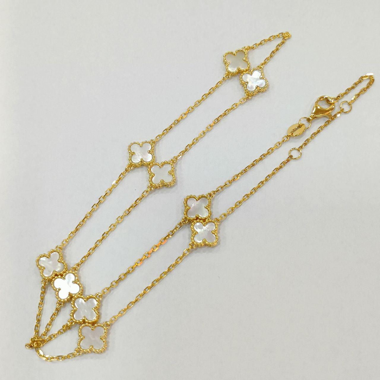 22K / 916 Gold Ten Clover Necklace-916 gold-Best Gold Shop