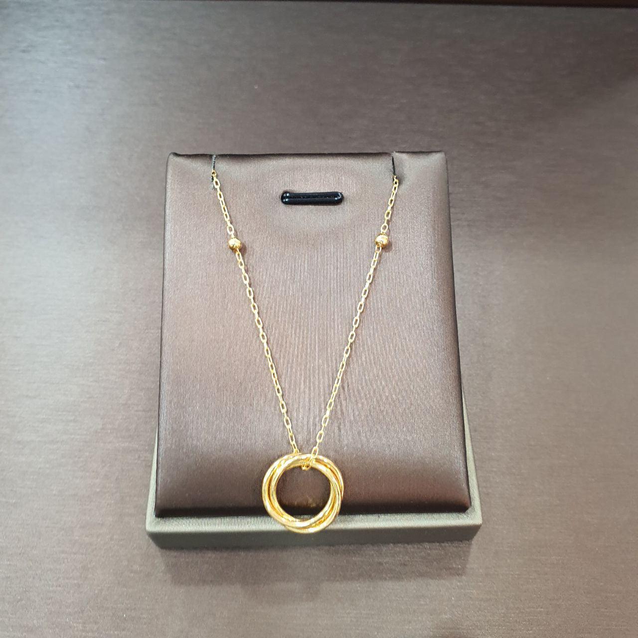 22k / 916 Gold Tri Ring Necklace-Necklaces-Best Gold Shop