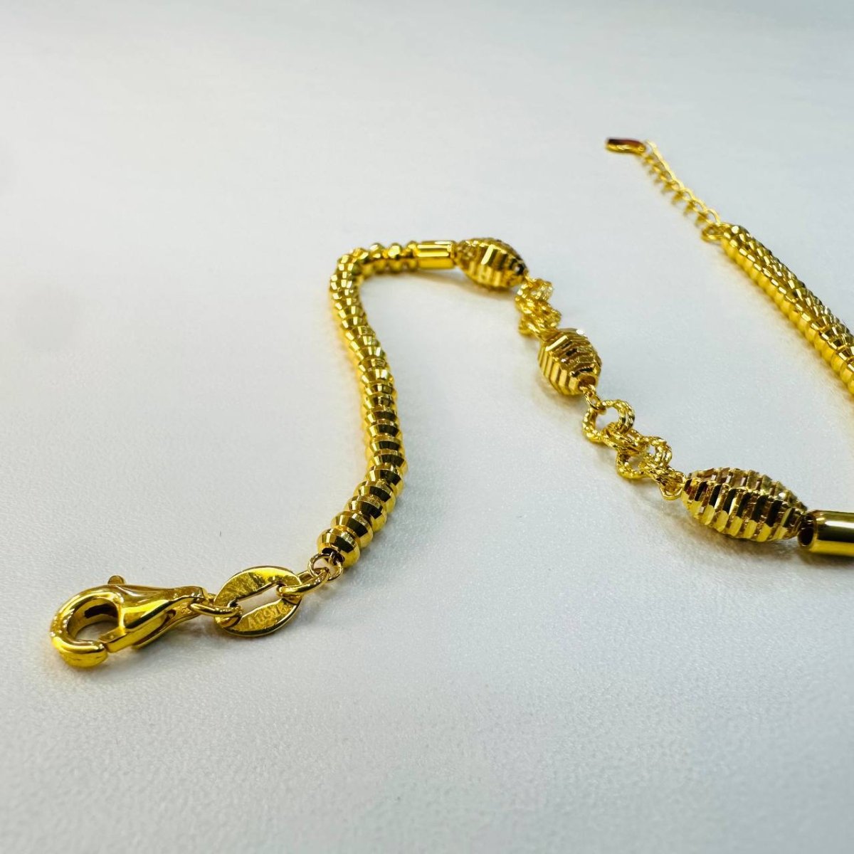 22k / 916 Gold triple Oval Shape Bracelet - 22k gold 22k gold bracelet 916 gold Bracelets