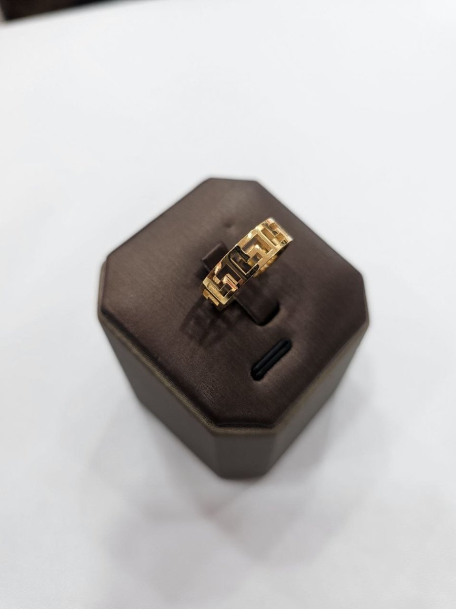 22K / 916 Gold Wan Zi Ring – High Polish Finish - 22k gold 22k gold ring 916 gold Rings