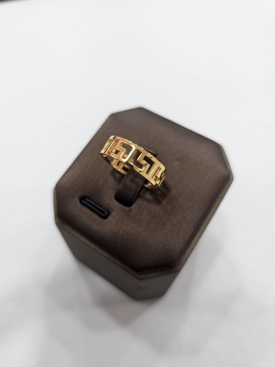 22K / 916 Gold Wan Zi Ring – High Polish Finish - 22k gold 22k gold ring 916 gold Rings