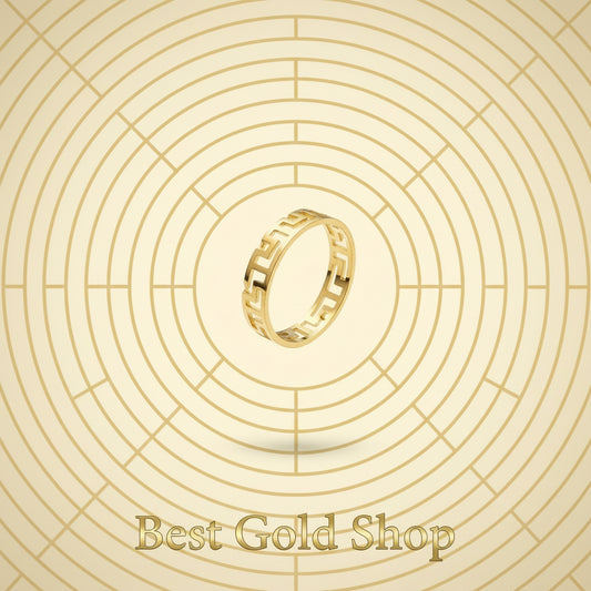 22K / 916 Gold Wan Zi Ring – High Polish Finish - Best Gold Shop 22k gold 22k gold ring 916 gold Rings