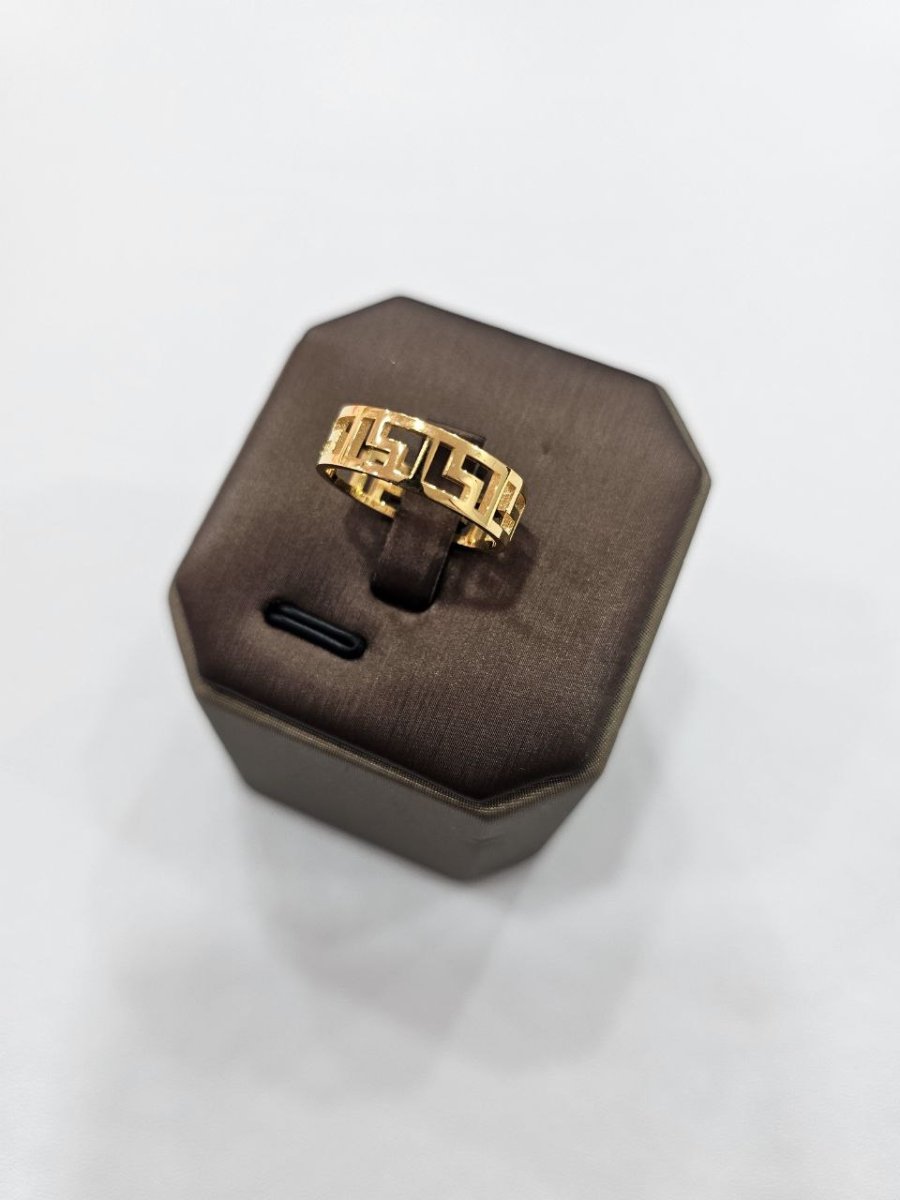 22K / 916 Gold Wan Zi Ring – High Polish Finish - 22k gold 22k gold ring 916 gold Rings