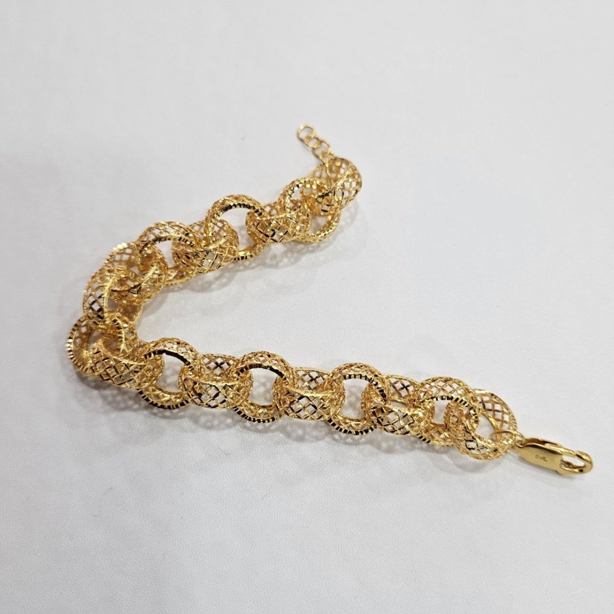 22k / 916 Gold Wave Ring Bracelet by Best Gold Shop - Best Gold Shop 22k gold 22k gold bracelet 916 gold Bracelets