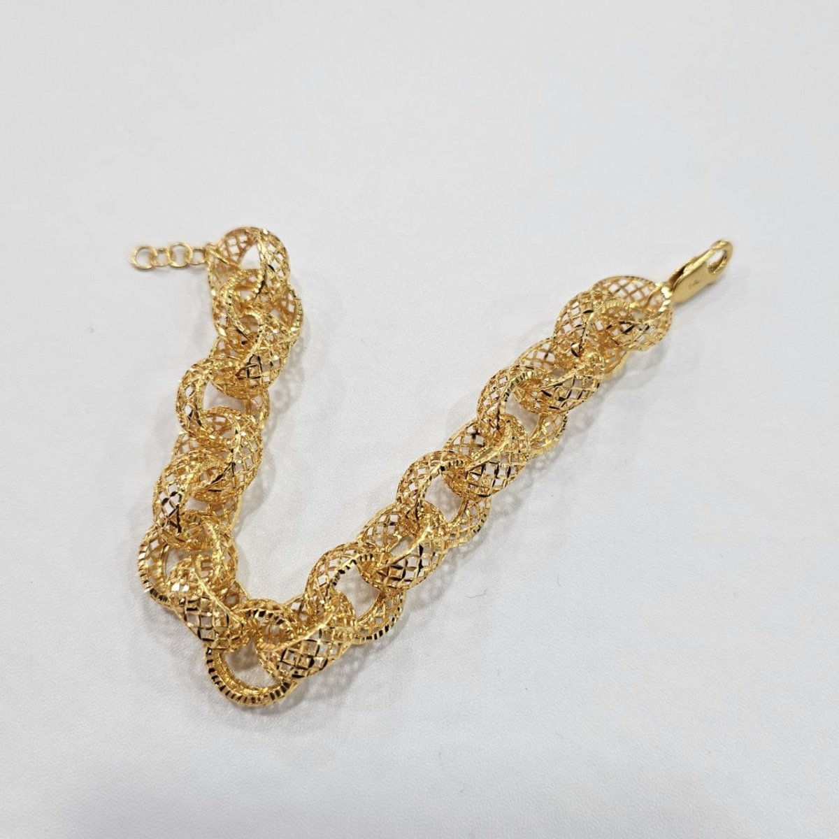 22k / 916 Gold Wave Ring Bracelet by Best Gold Shop - Best Gold Shop 22k gold 22k gold bracelet 916 gold Bracelets