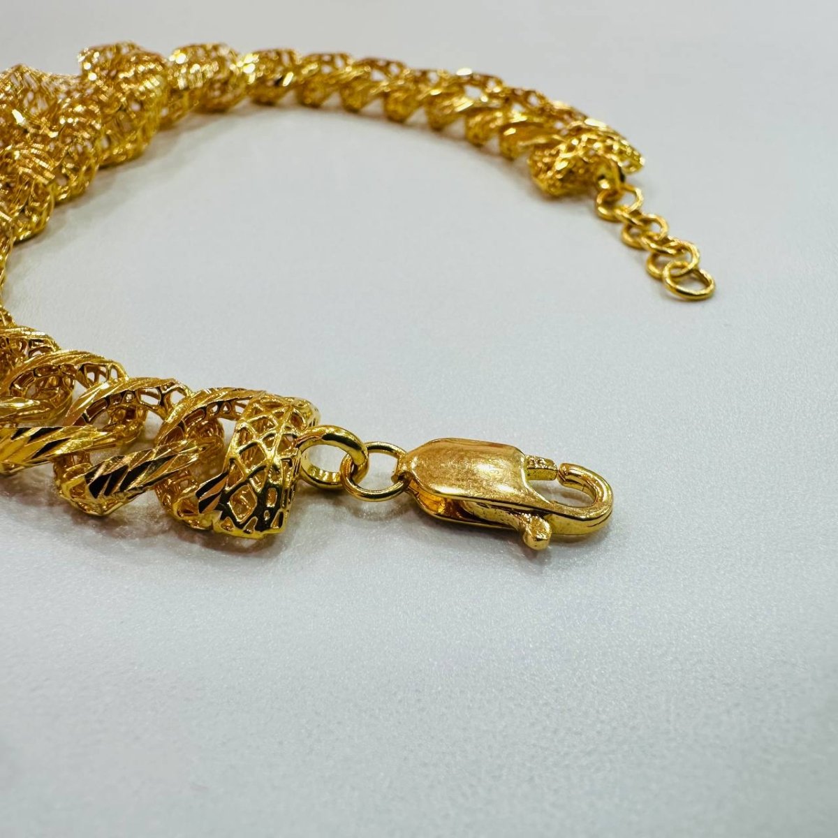 22K / 916 Gold Wide Coco Bracelet – Luxurious and Bold - 22k gold 22k gold bracelet 916 gold Bracelets