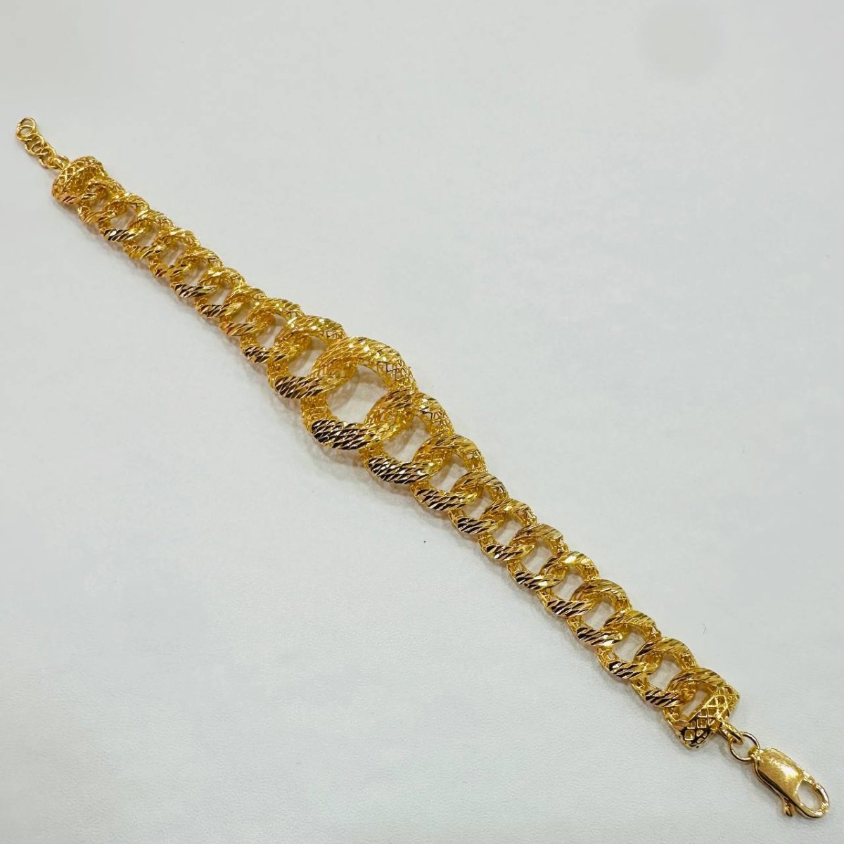 22K / 916 Gold Wide Coco Bracelet – Luxurious and Bold - 22k gold 22k gold bracelet 916 gold Bracelets