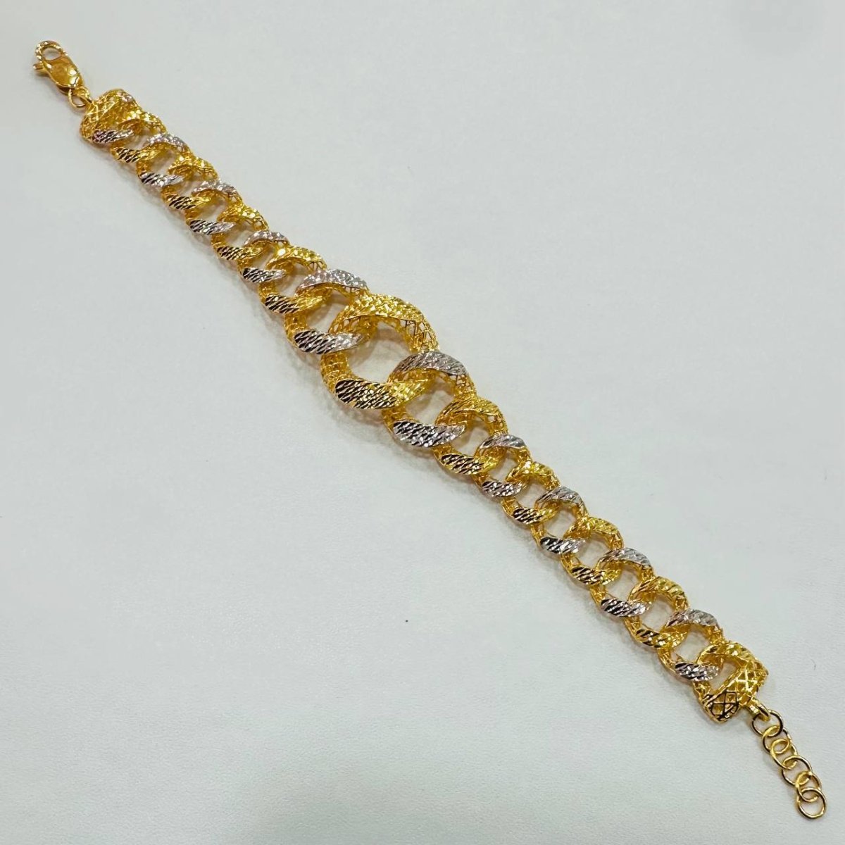 22K / 916 Gold Wide Coco Bracelet – Luxurious and Bold - 22k gold 22k gold bracelet 916 gold Bracelets