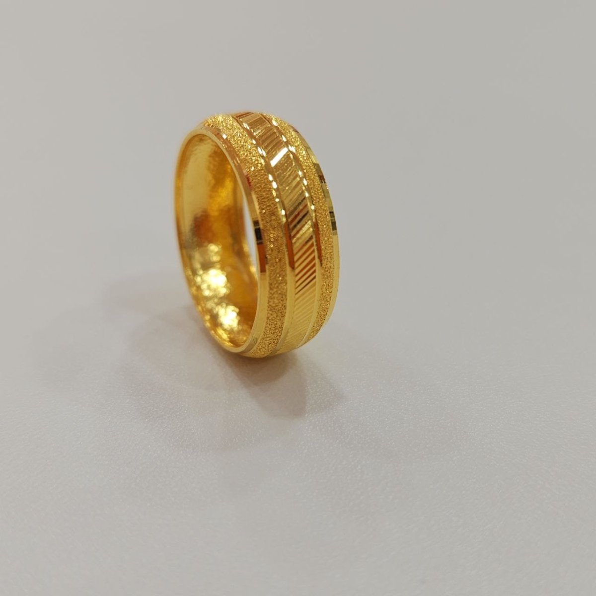 22k / 916 Gold Wide Hollow Ring Design 4 by Best Gold Shop - Best Gold Shop 22k gold 22k gold ring 916 gold Rings