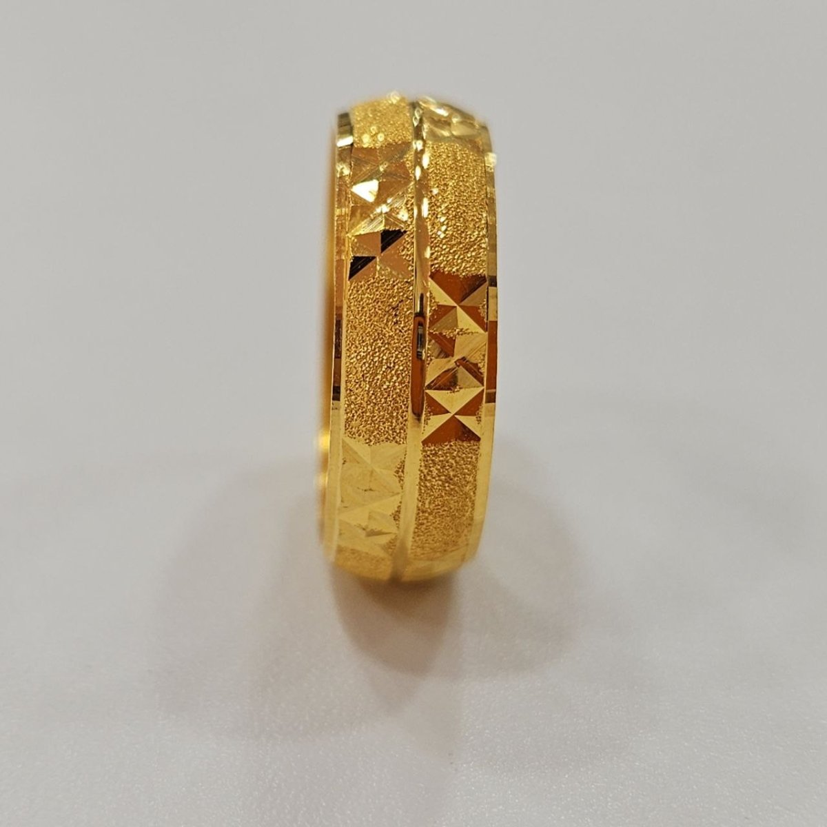 22k / 916 Gold Wide Hollow Ring Design 5 by Best Gold Shop - Best Gold Shop 22k gold 22k gold ring 916 gold Rings