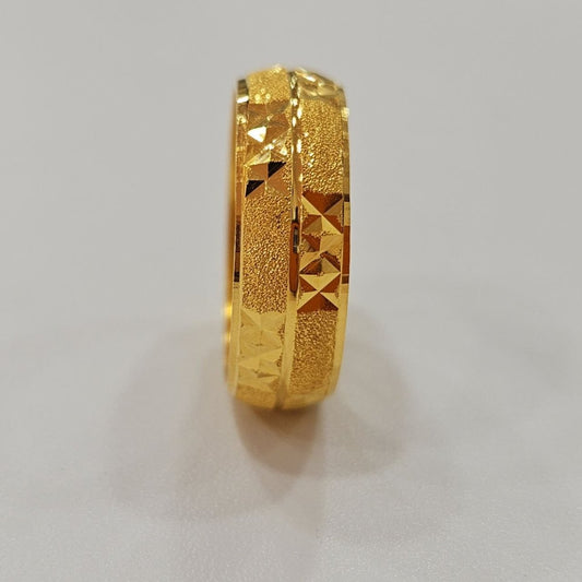 22k / 916 Gold Wide Hollow Ring Design 5 by Best Gold Shop - Best Gold Shop 22k gold 22k gold ring 916 gold Rings