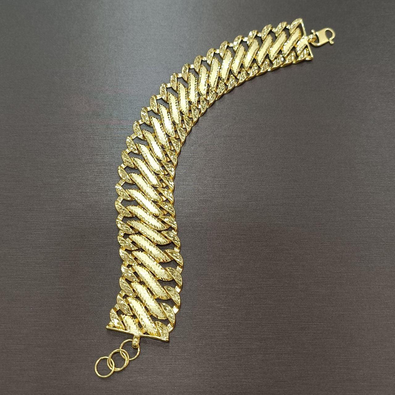 22k / 916 Gold Wide Lipan Bracelet-Bracelets-Best Gold Shop