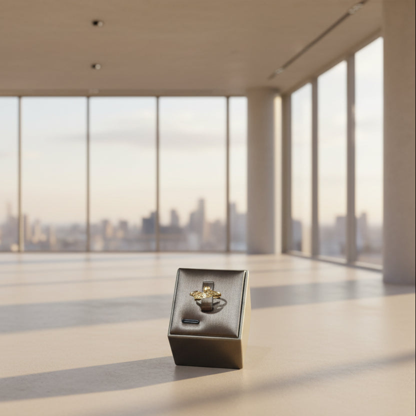 22k / 916 Gold Wing Heart Ring by Best Gold Shop