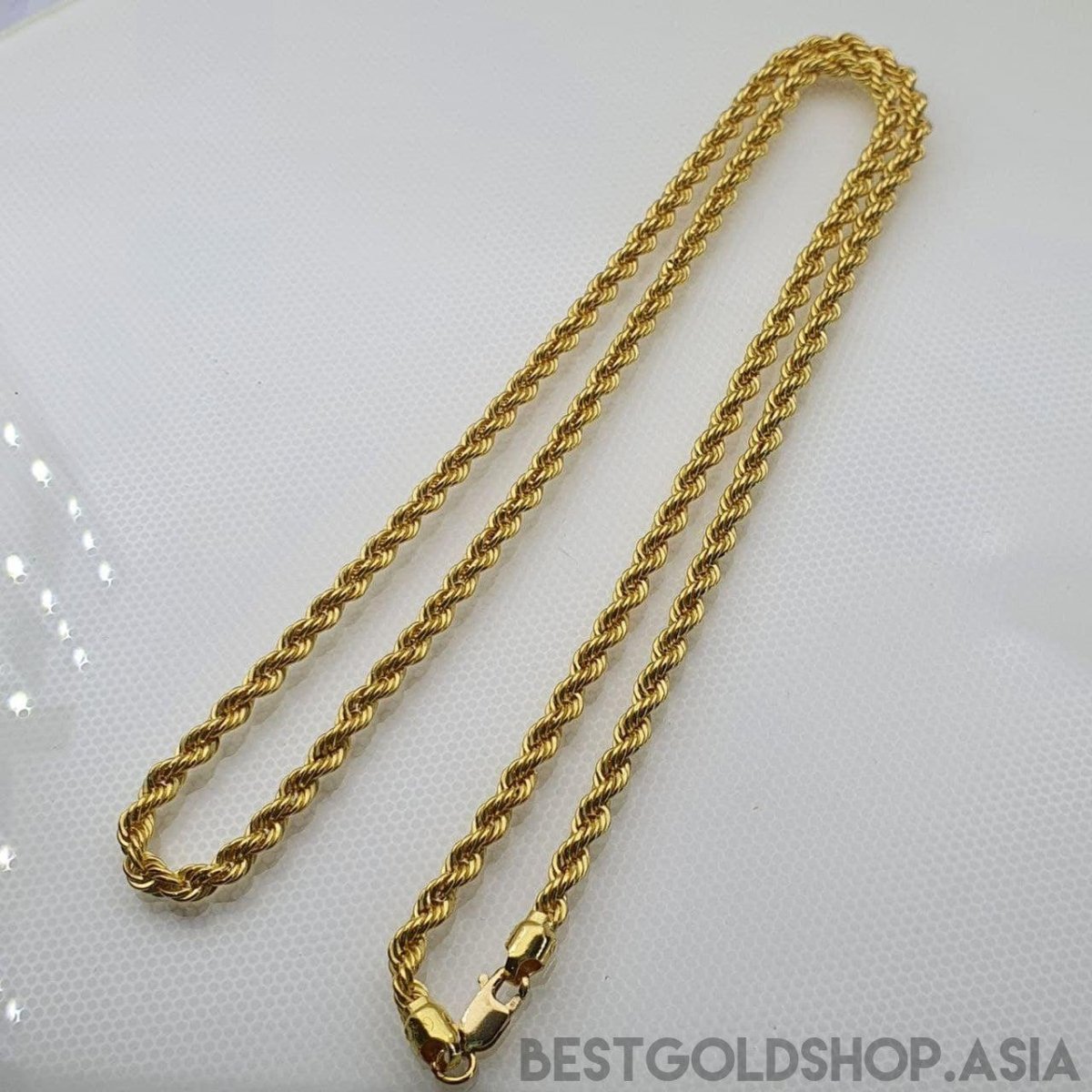 22K / 916 Hollow Rope Gold Necklace - Best Gold Shop 22k gold 22k gold necklace 916 gold Necklaces