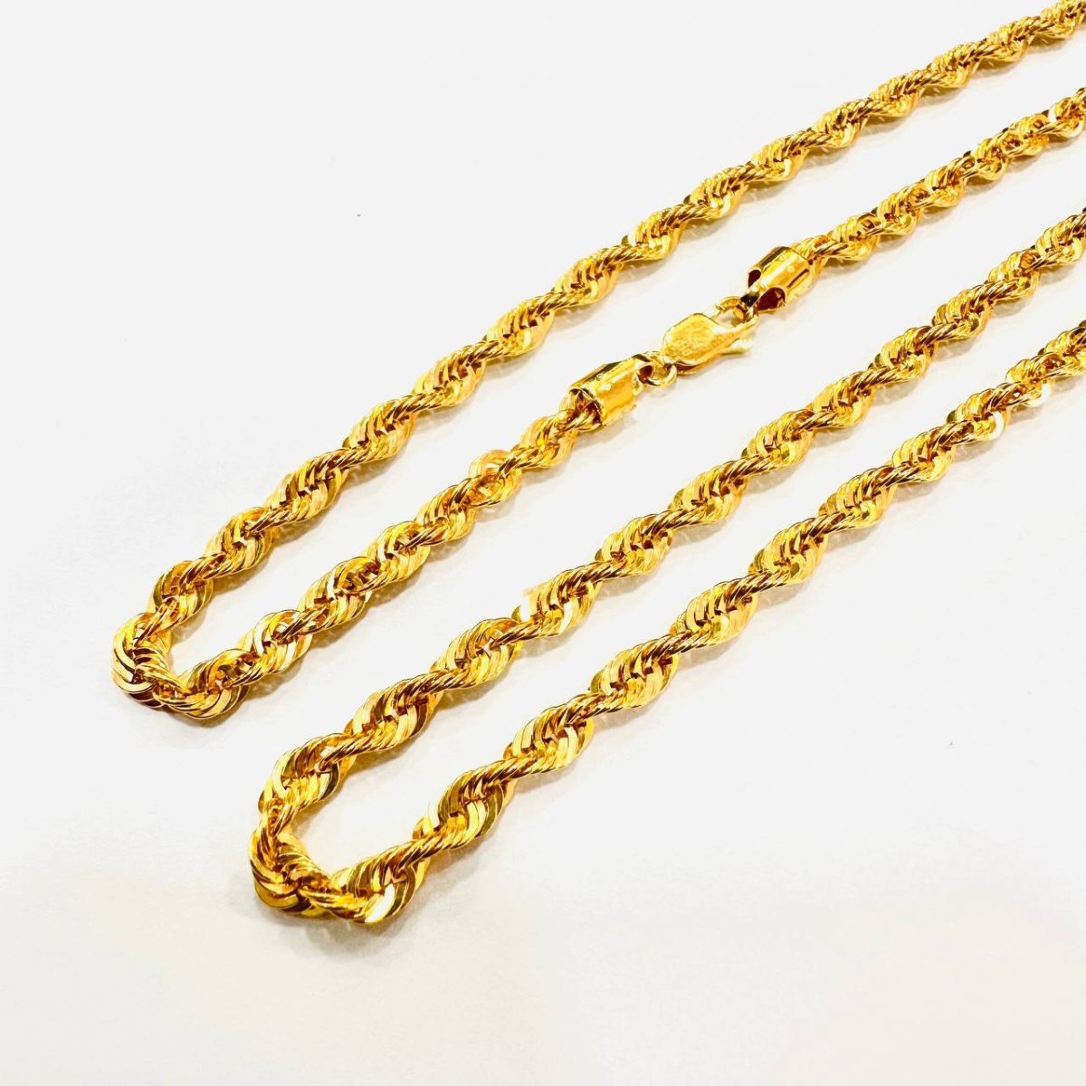 22K / 916 Hollow Rope Gold Necklace - Best Gold Shop 22k gold 22k gold necklace 916 gold Necklaces