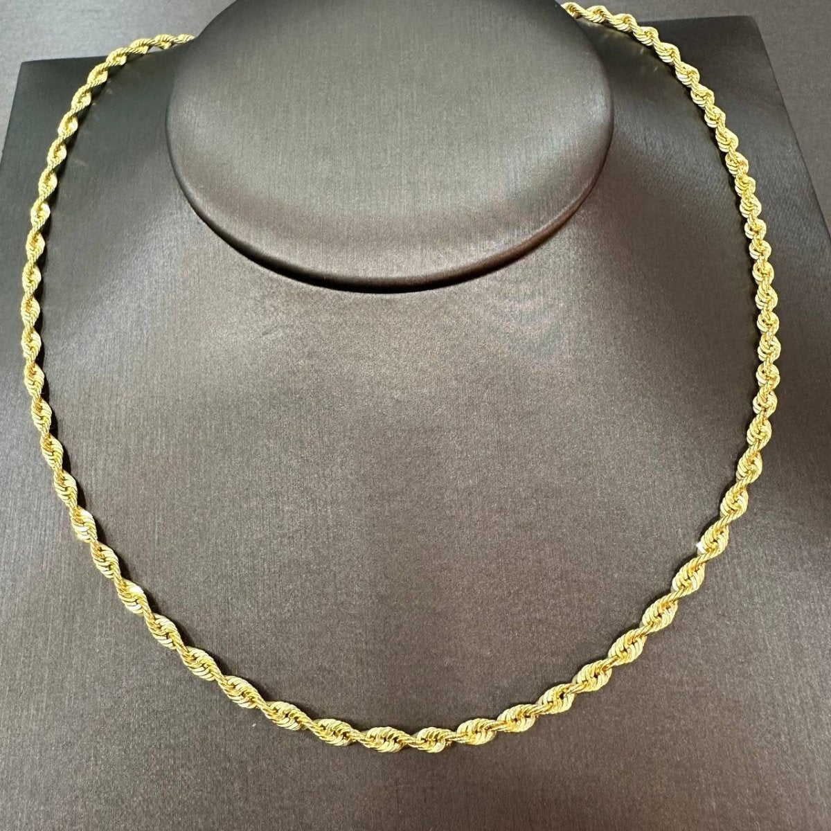 22K / 916 Hollow Rope Gold Necklace - Best Gold Shop 22k gold 22k gold necklace 916 gold Necklaces