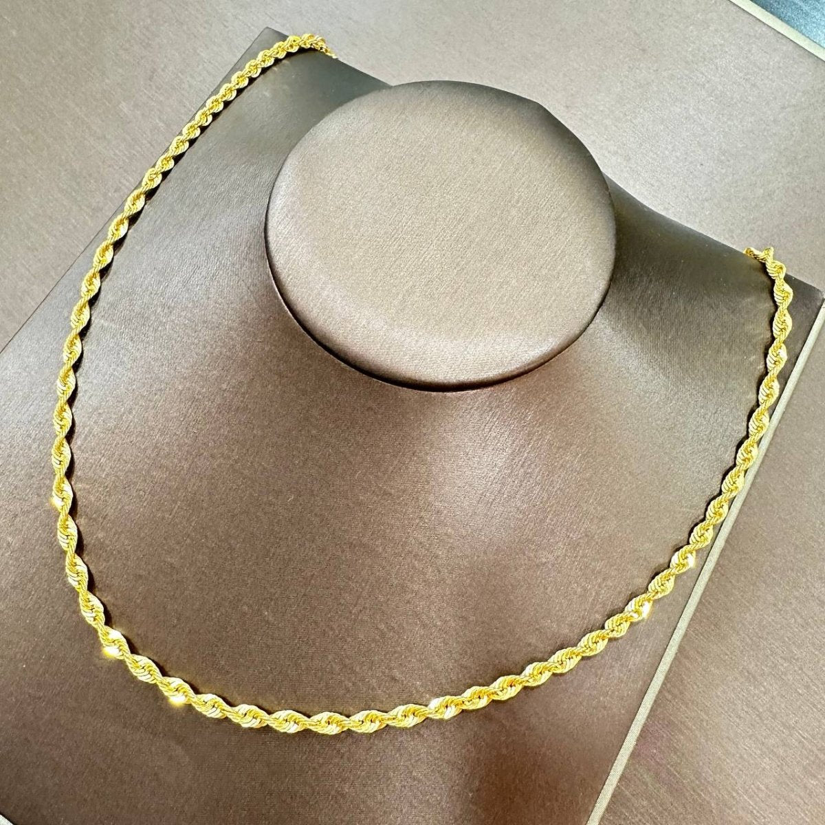 22K / 916 Hollow Rope Gold Necklace - Best Gold Shop 22k gold 22k gold necklace 916 gold Necklaces