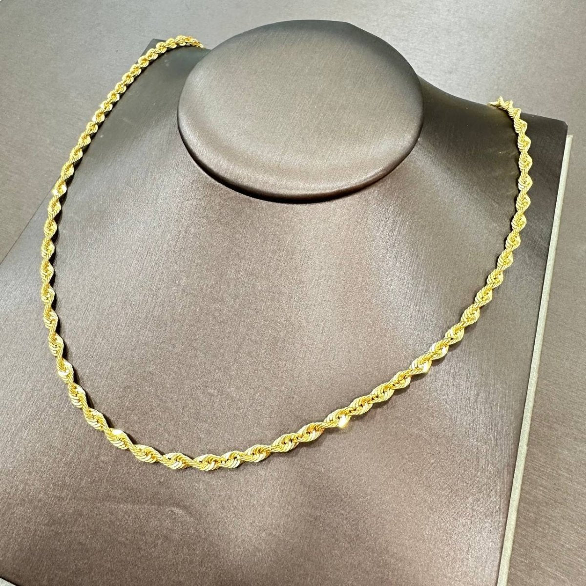 22K / 916 Hollow Rope Gold Necklace - Best Gold Shop 22k gold 22k gold necklace 916 gold Necklaces